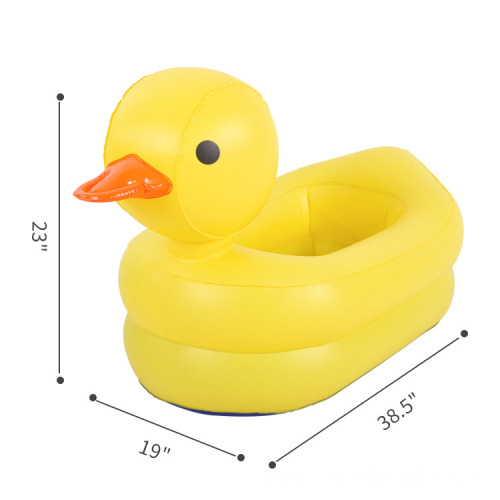 Kid inflatable Yellow Duck baby bath tub China Manufacturer